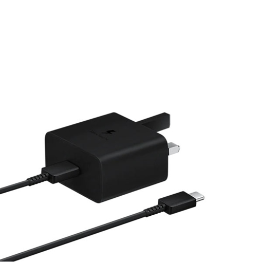 صورة سامسونج شاحن منزلي بي دي بقدرة 15 وات وكيبل USB-C to USB-C - أسود